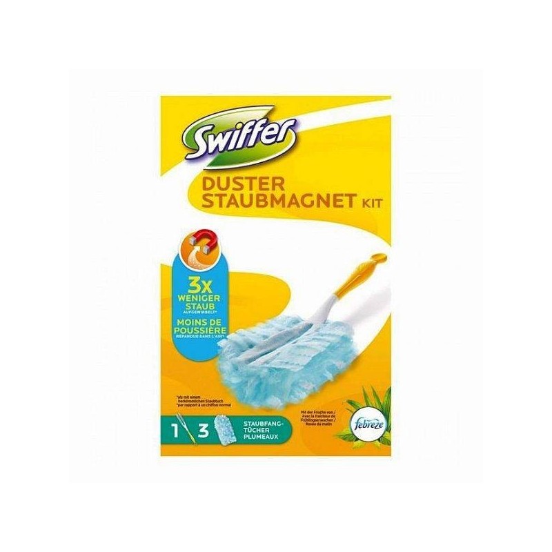 Antystatyczne suche ściereczki, zestaw do mebli z rączką, anti-staub-tucher - Swiffer, 3 szt.