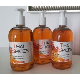 Korzenny, niepowtarzalny żel pod prysznic do włosów i ciała w zestawie - Thai Spices, 3 x 500 ml.