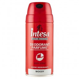 Perfumowany, dezodorat, męski, piżmowo-drzewny, włoski, Woody - Intesa, 150 ml