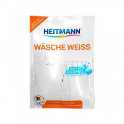 Mocny, wybielacz, w proszku, do białych ubrań, saszetka, Wasche Weiss, - Heitmann, 50 g
