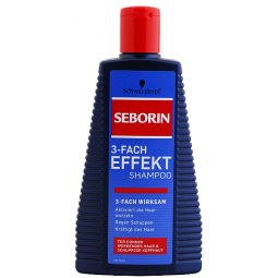 Szampon, niemiecki, 3-Fach Effekt, przeciwłupieżowy, włosy wypadające - Seborin, 250 ml.