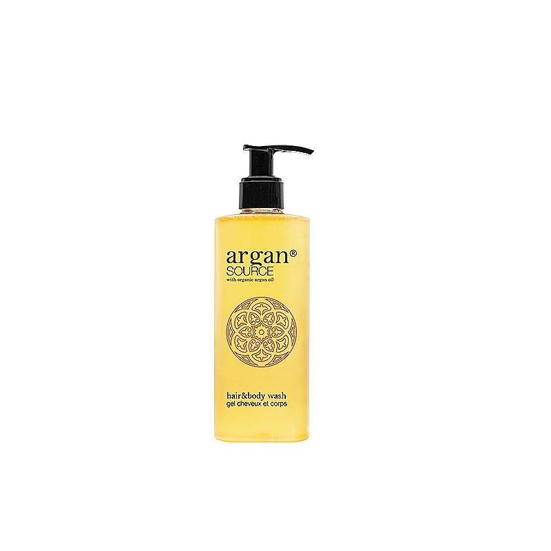 2w1, szampon z żelem, pod prysznic, z olejkiem, arganowym, dla niej, dla niego - Argan Source, 300 ml.