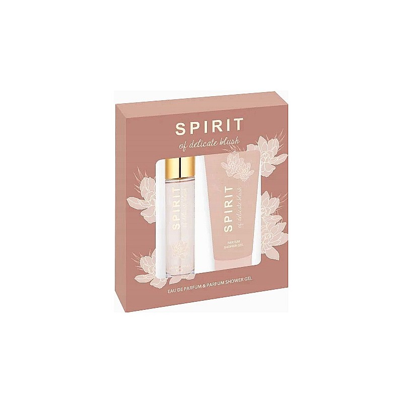 Spirit, kosmetyki, żel pod prysznic, woda perfumowana, Spirit of Delicate Blush, damski, zestaw - Spirit, 30+75 ml/ zestaw