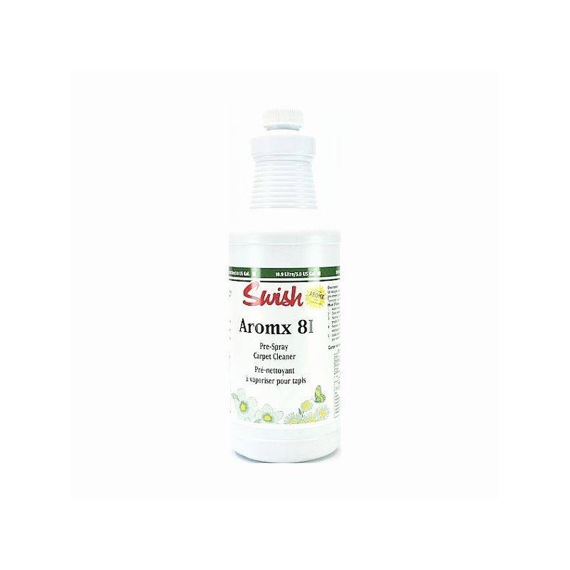 Odplamiacz do dywanów i wykładzin, niweluje zapachy, aromx 81 pre spray - SWISH, 946 ml.