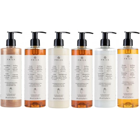Prija, Zestaw Dobry Start!, balsam, żel 2w1, płyn do kąpieli, mydło do rąk, szampon i odżywka do włosów - 6x380 ml.