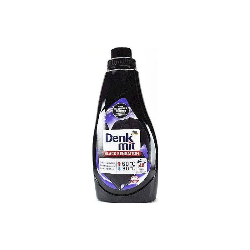 Żel, płyn, do prania, czarnych, ciemnych, rzeczy, ubrań, black sensation - Denkmit, 1000 ml.