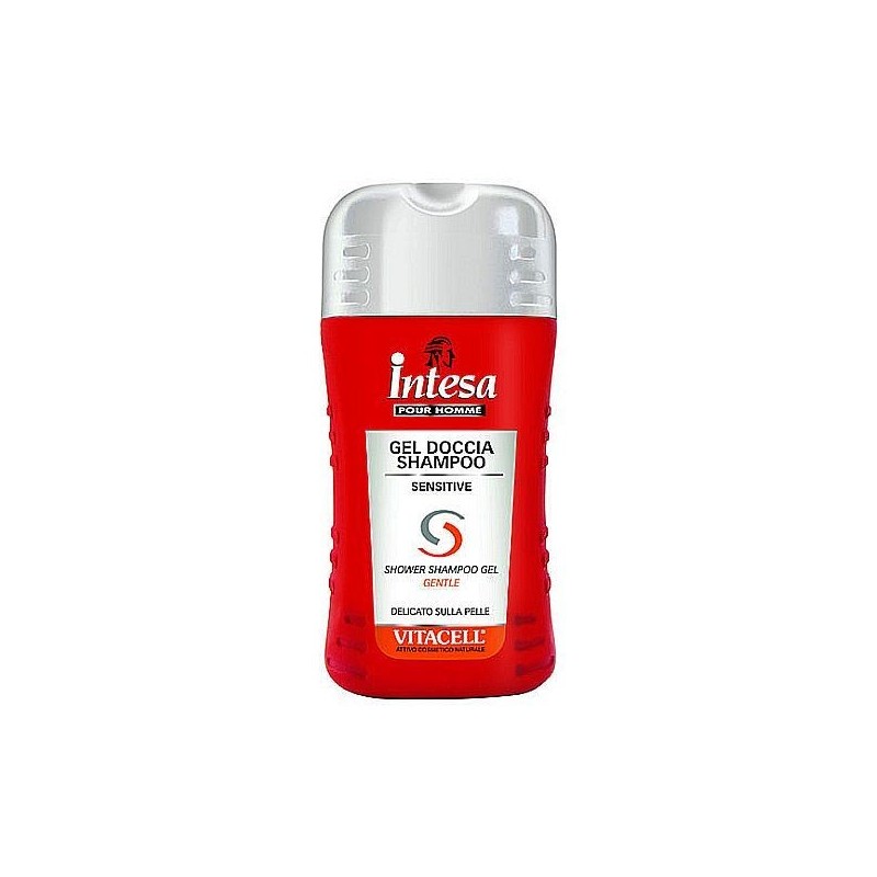 Męski orzeźwiający żel pod prysznic i szampon 2w1, z aloesem - INTESA, 250 ml